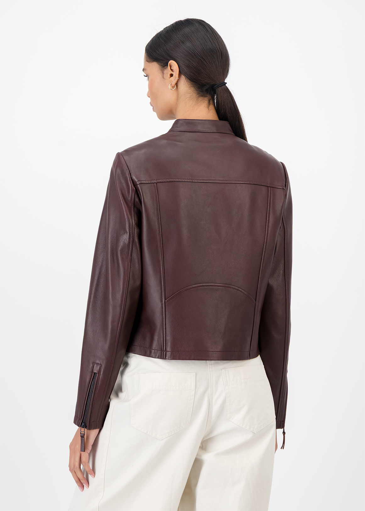 Zip-up Leather Biker Jacket | Woolworths.co.za