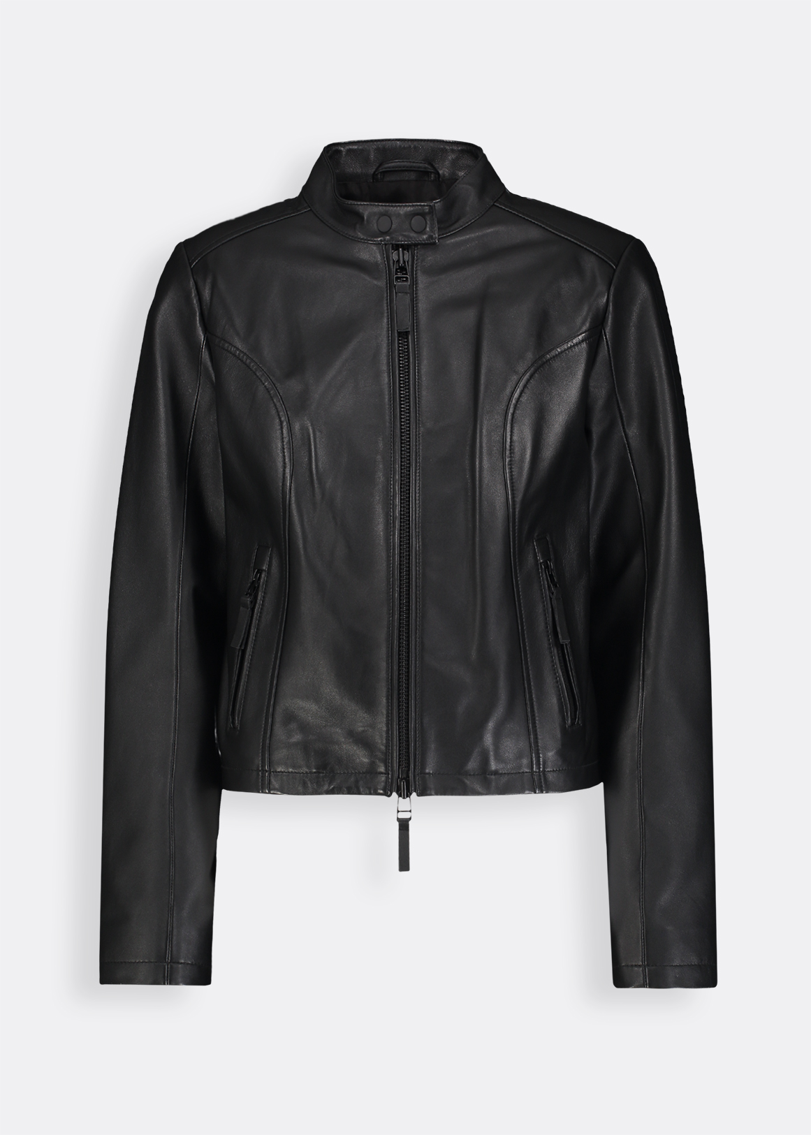 Zip-up Leather Biker Jacket | Woolworths.co.za