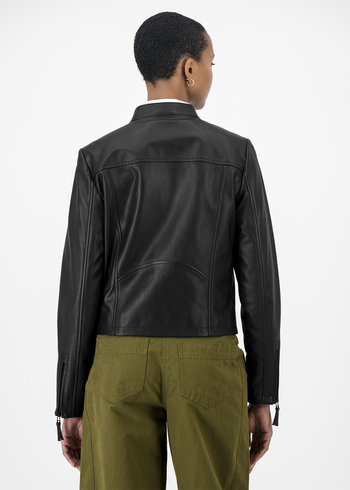 Zip-up Leather Biker Jacket | Woolworths.co.za
