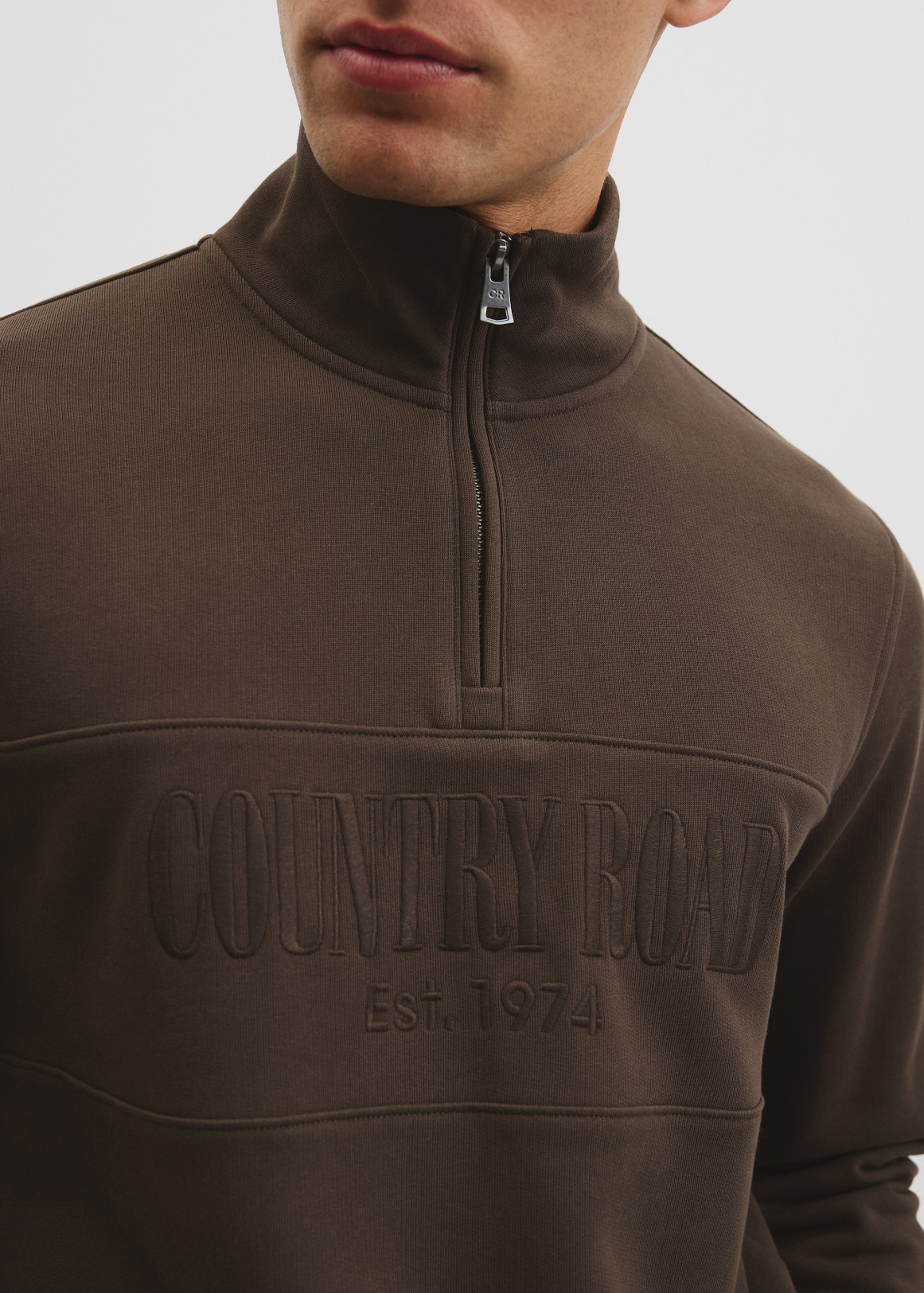 Australian Cotton Half Zip Heritage Sweat | Woolworths.co.za