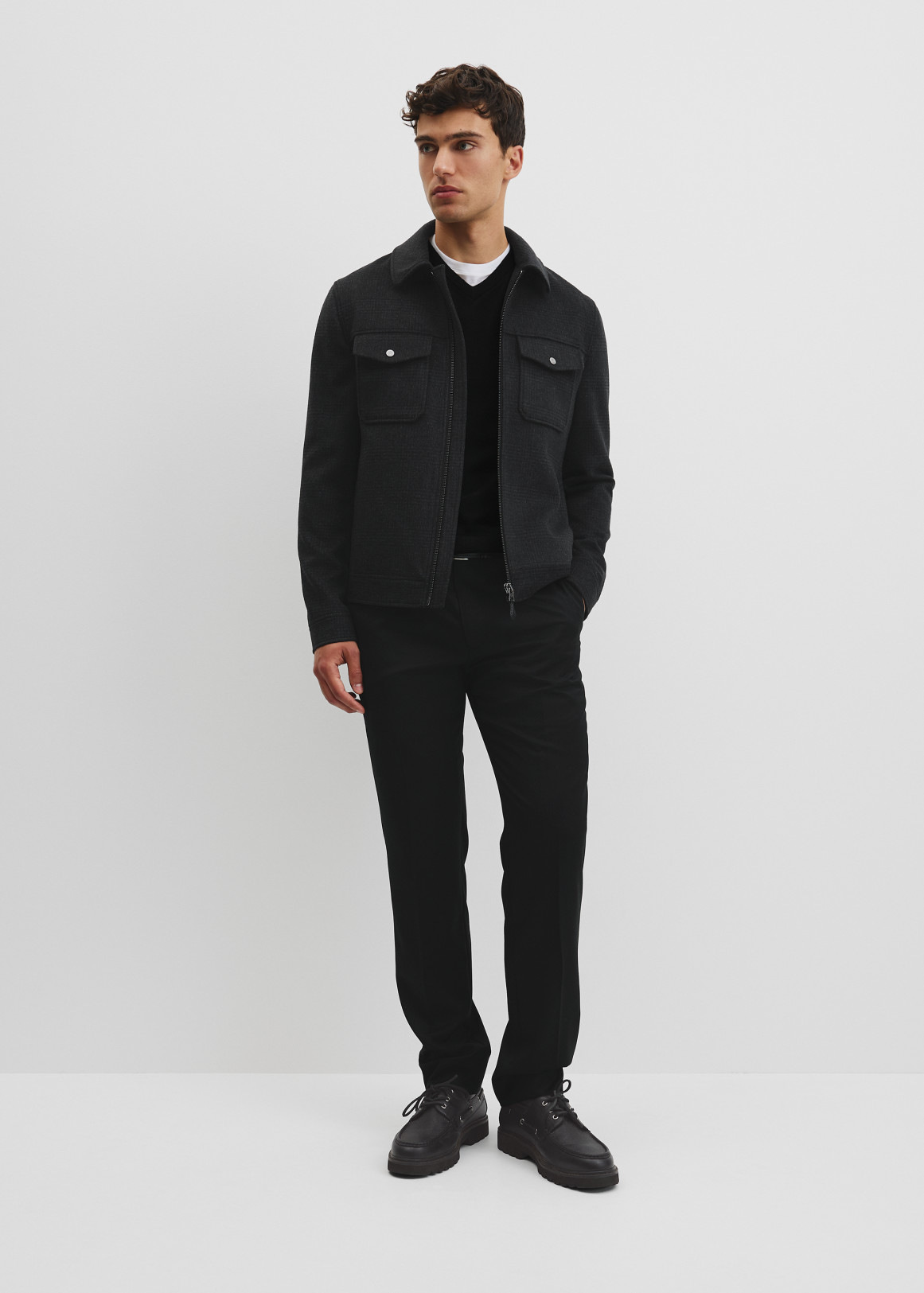 Check Zip Through Jacket | Woolworths.co.za
