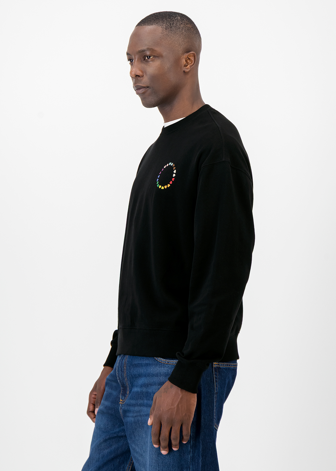 Pride Collection Rainbow Hearts Fleece Sweatshirt | Woolworths.co.za