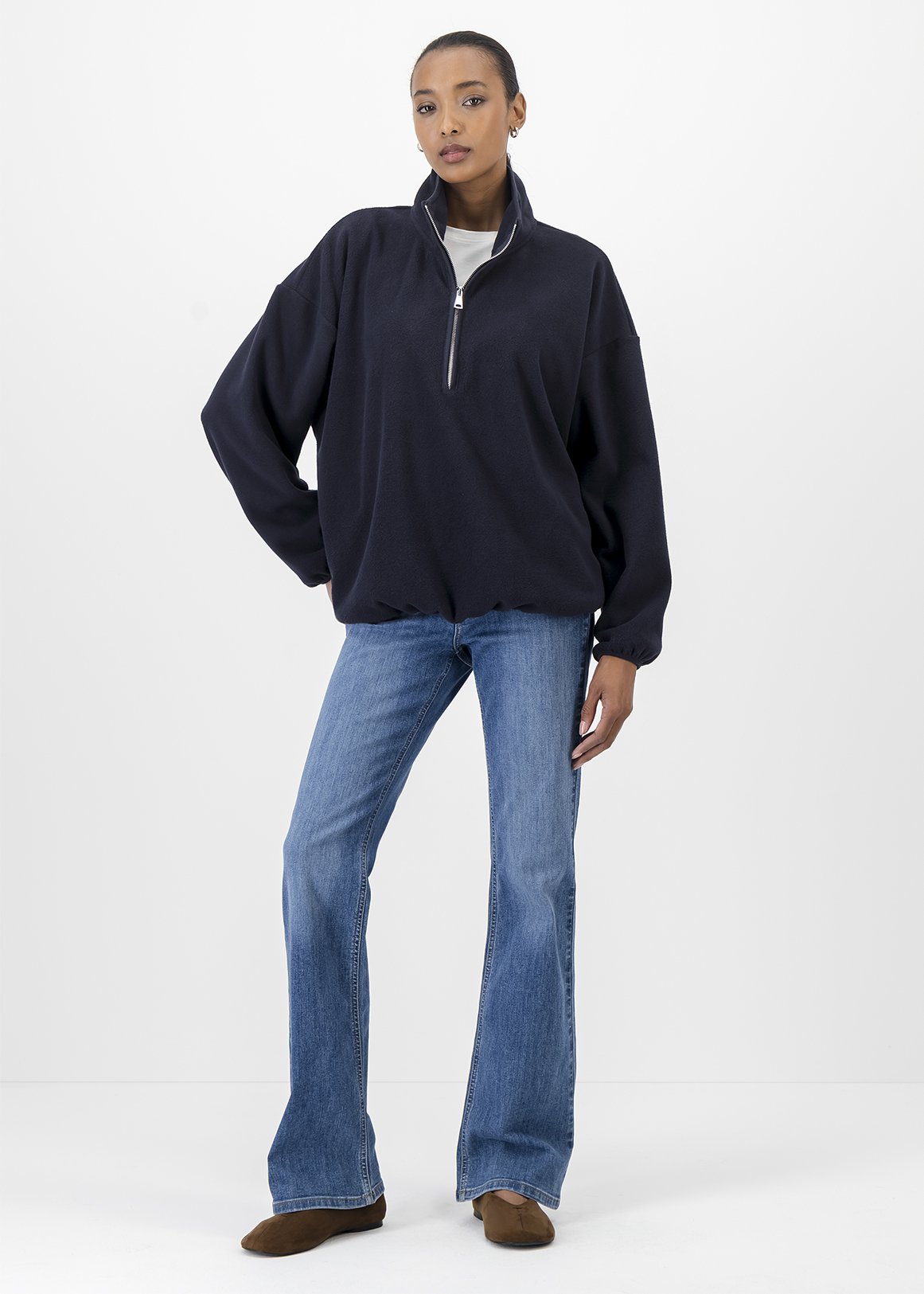 Quarter Zip Fleece Sweatshirt | Woolworths.co.za