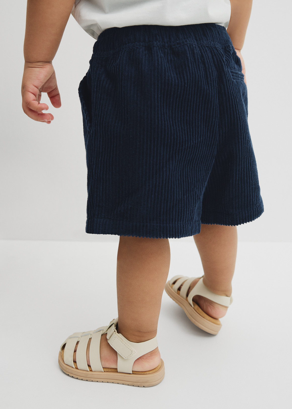 Organically Grown Cotton Pull On Cord Straight Short | Woolworths