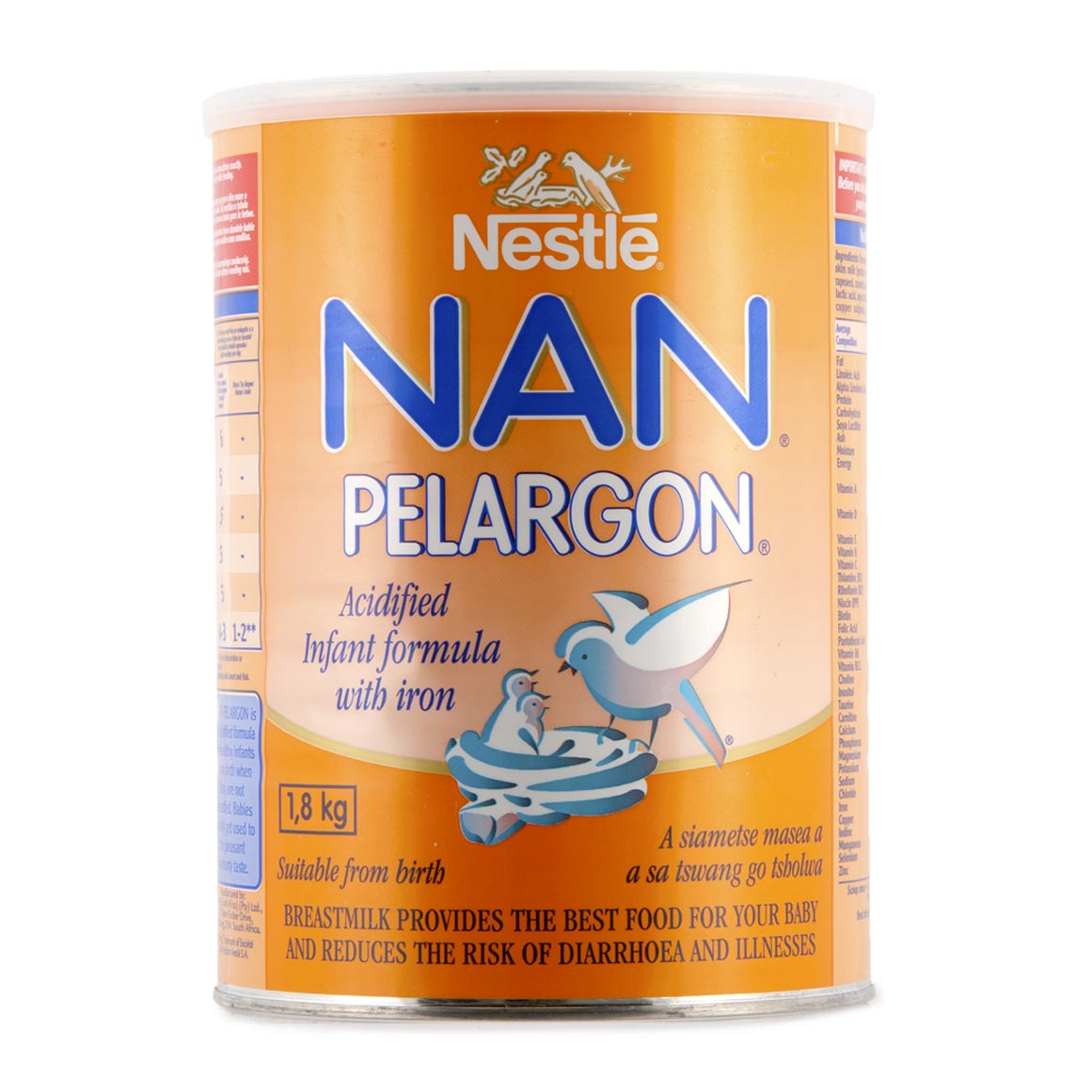 nan pelargon acidified formula