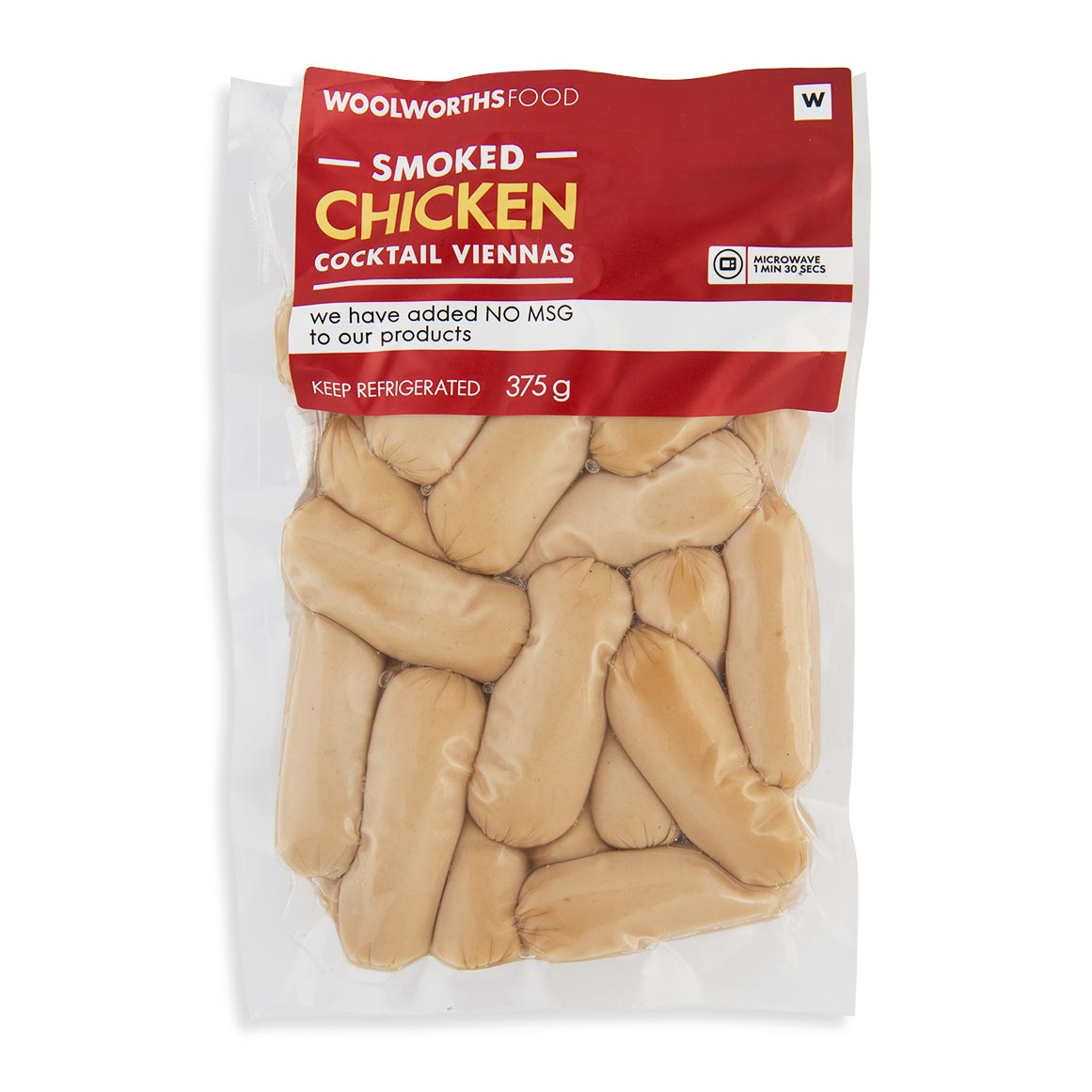 そーけん★ビーナス、ナイス、ラッキー Smoked Chicken Cocktail Viennas 375g | Woolworths.co.za
