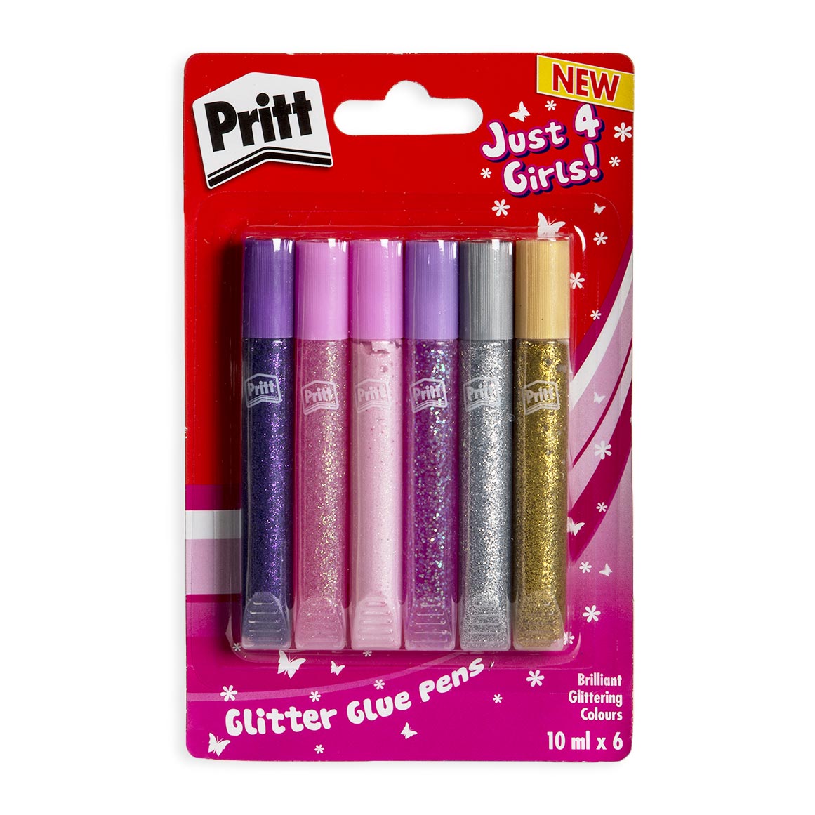 Pritt Just Girls Glitter Glue Pens 10ml x