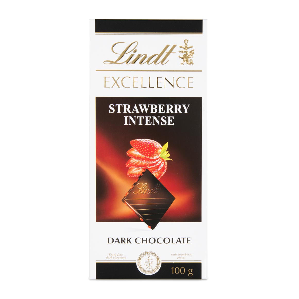 Шоколад lindt Excellence, клубника, 100г м/у (3046920027458)