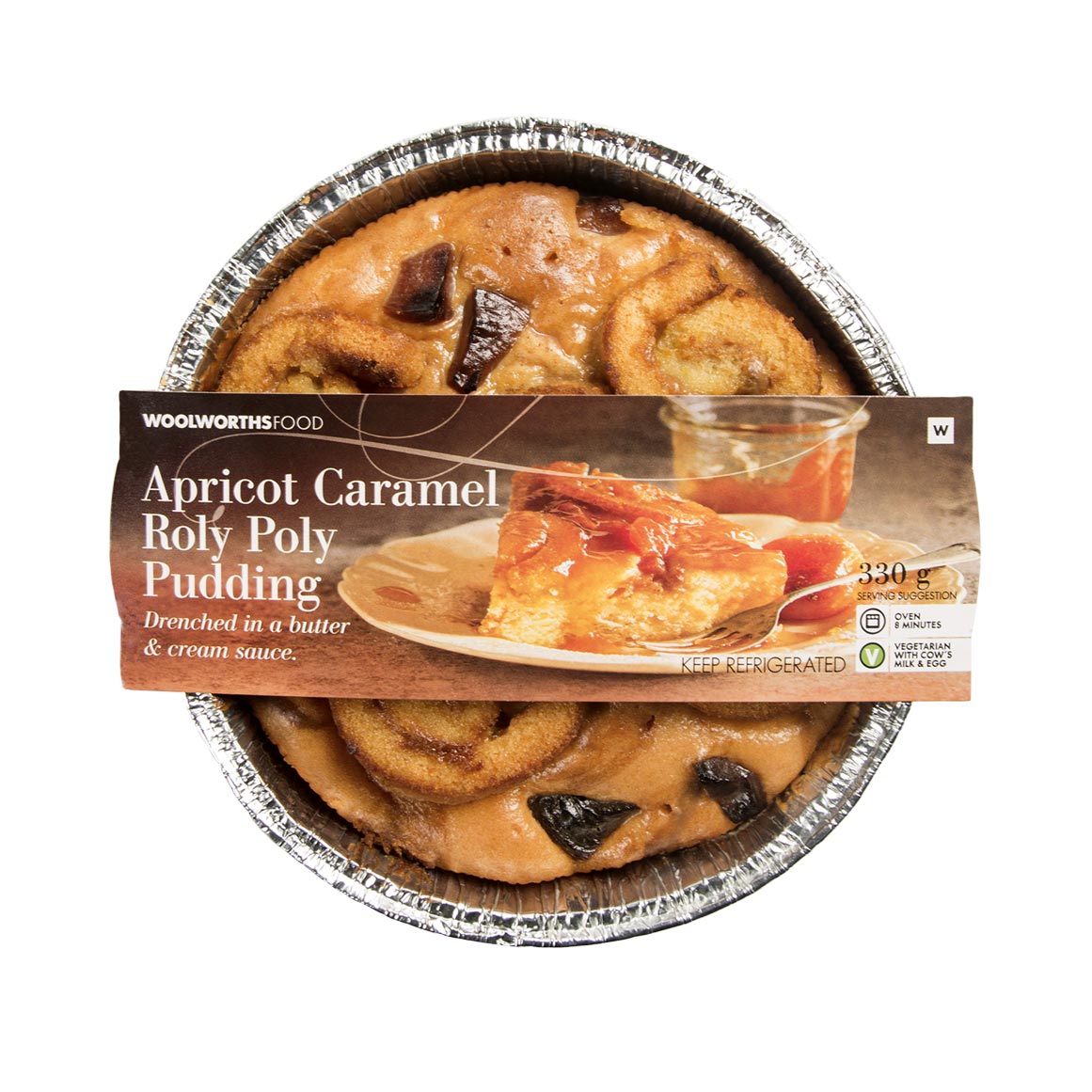 Apricot Caramel Roly Poly Pudding 330g | Woolworths.co.za
