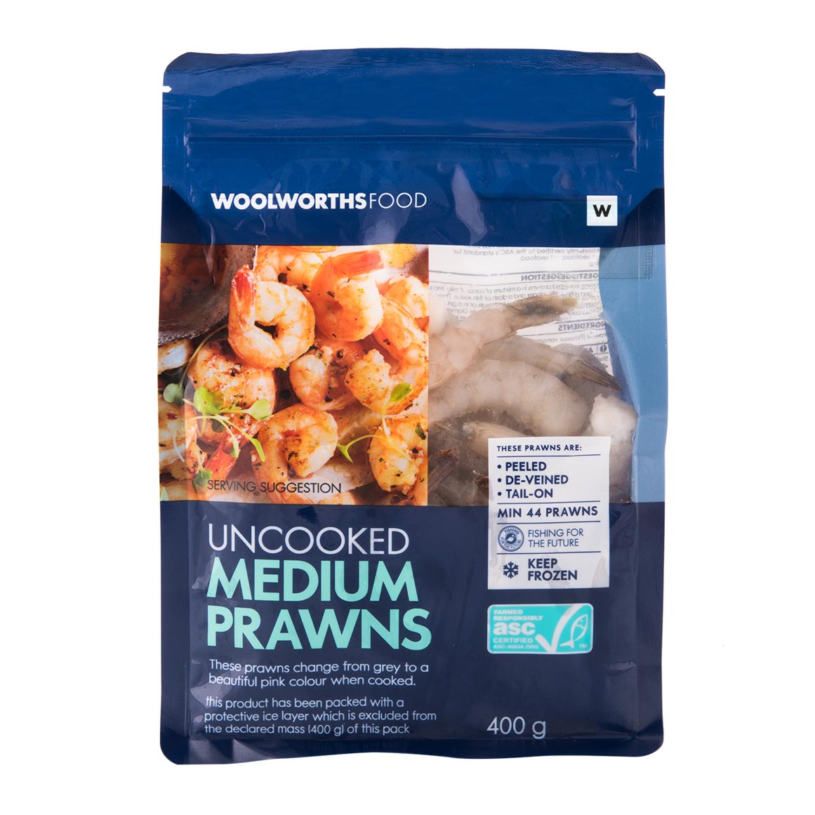 Frozen Medium Prawns 400g