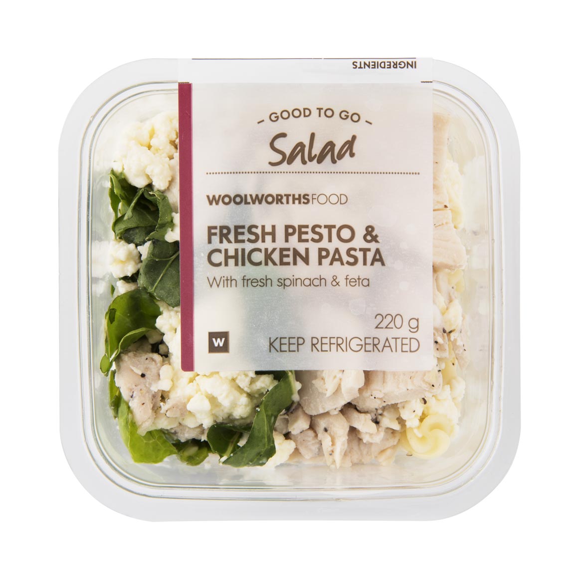 Fresh Pesto Chicken Pasta 220g Woolworths Co Za