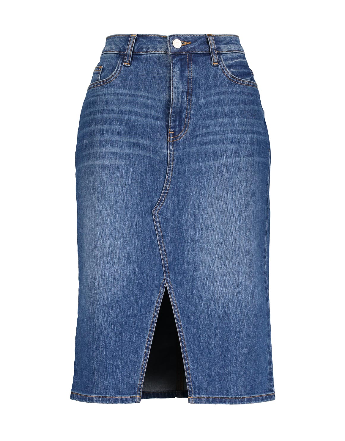 H HIAMIGOS Women Stretch Denim Skirts Knee Length