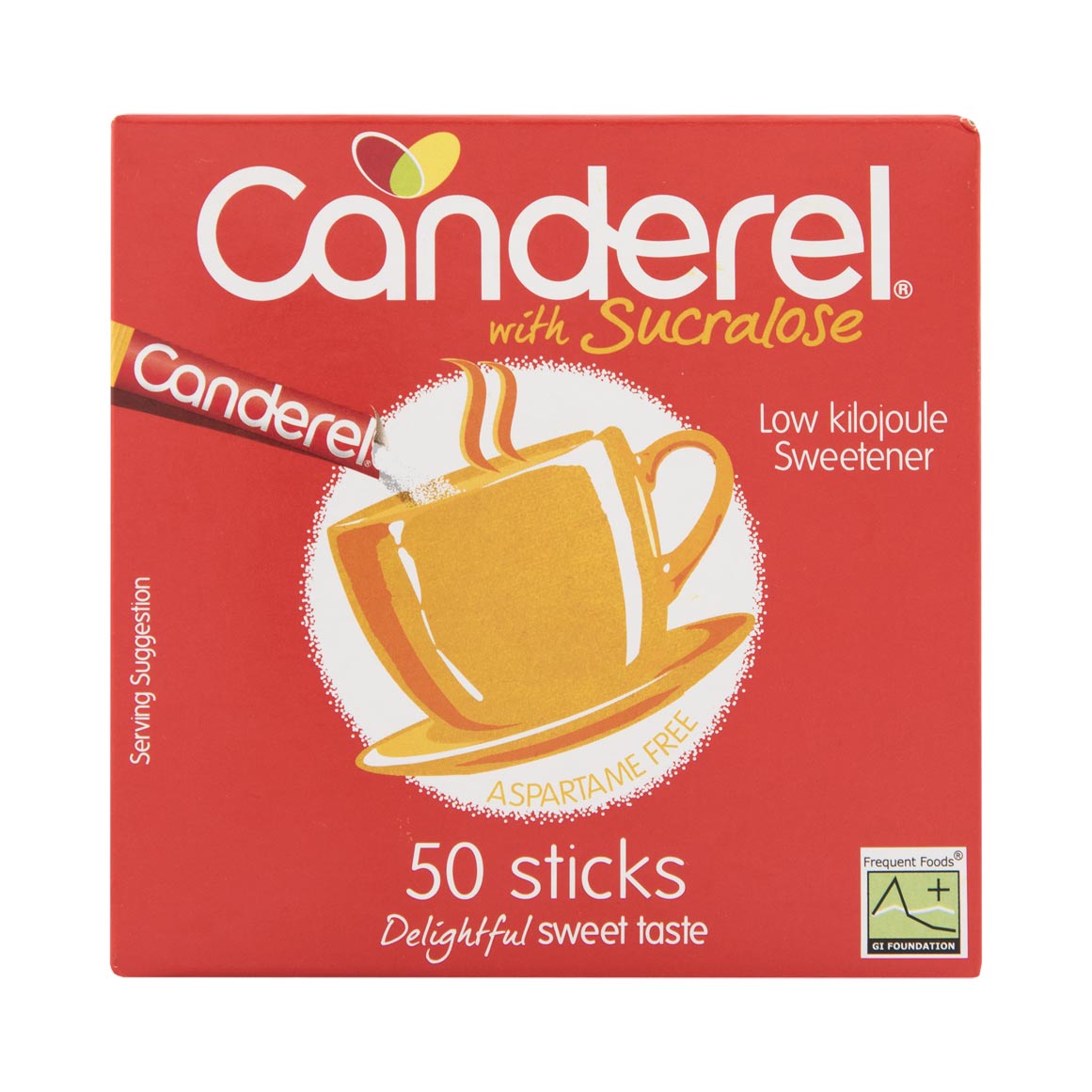 CANDEREL - Canderel 50 Sticks Vanilla 100% Sucralose, 100G - 100G