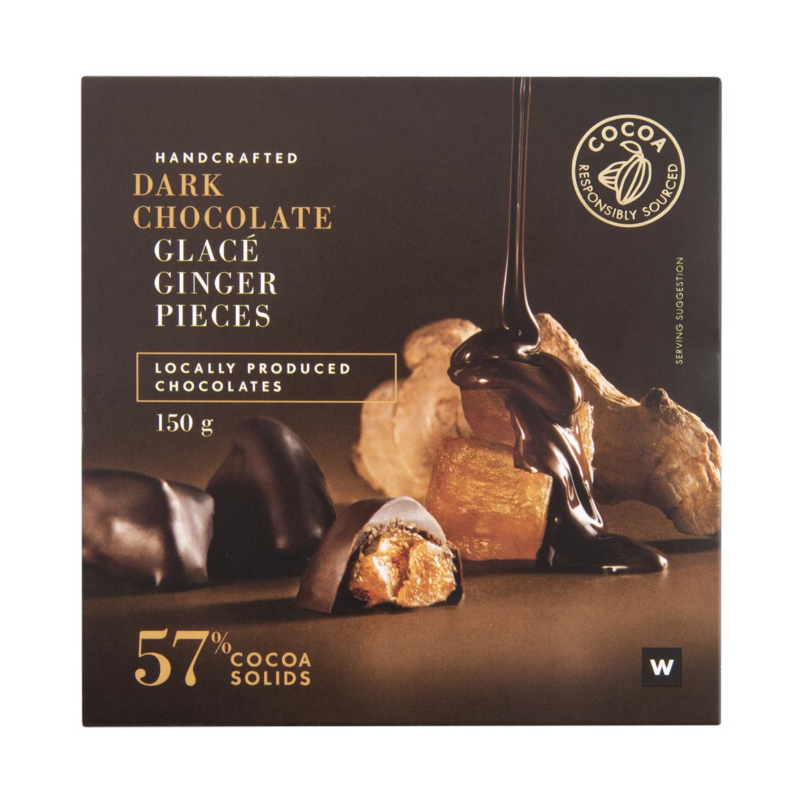Dark Chocolate Glac Ginger Pieces 150 g Woolworths .za