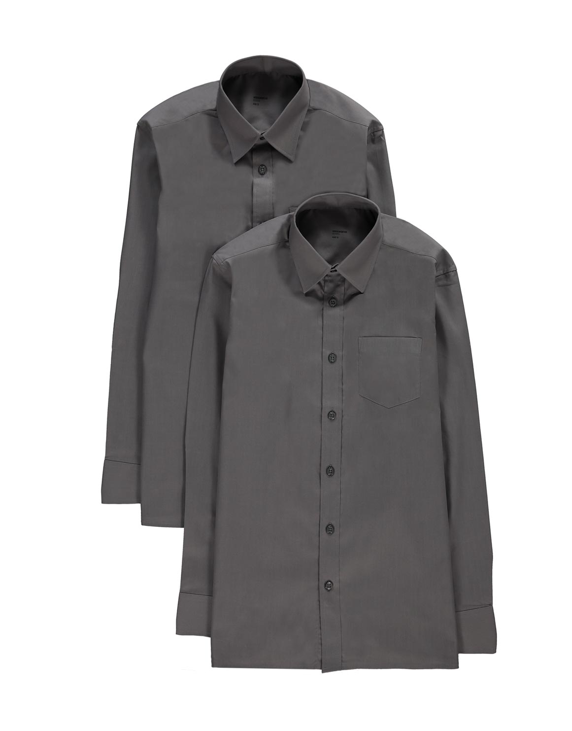long sleeve gray blouse