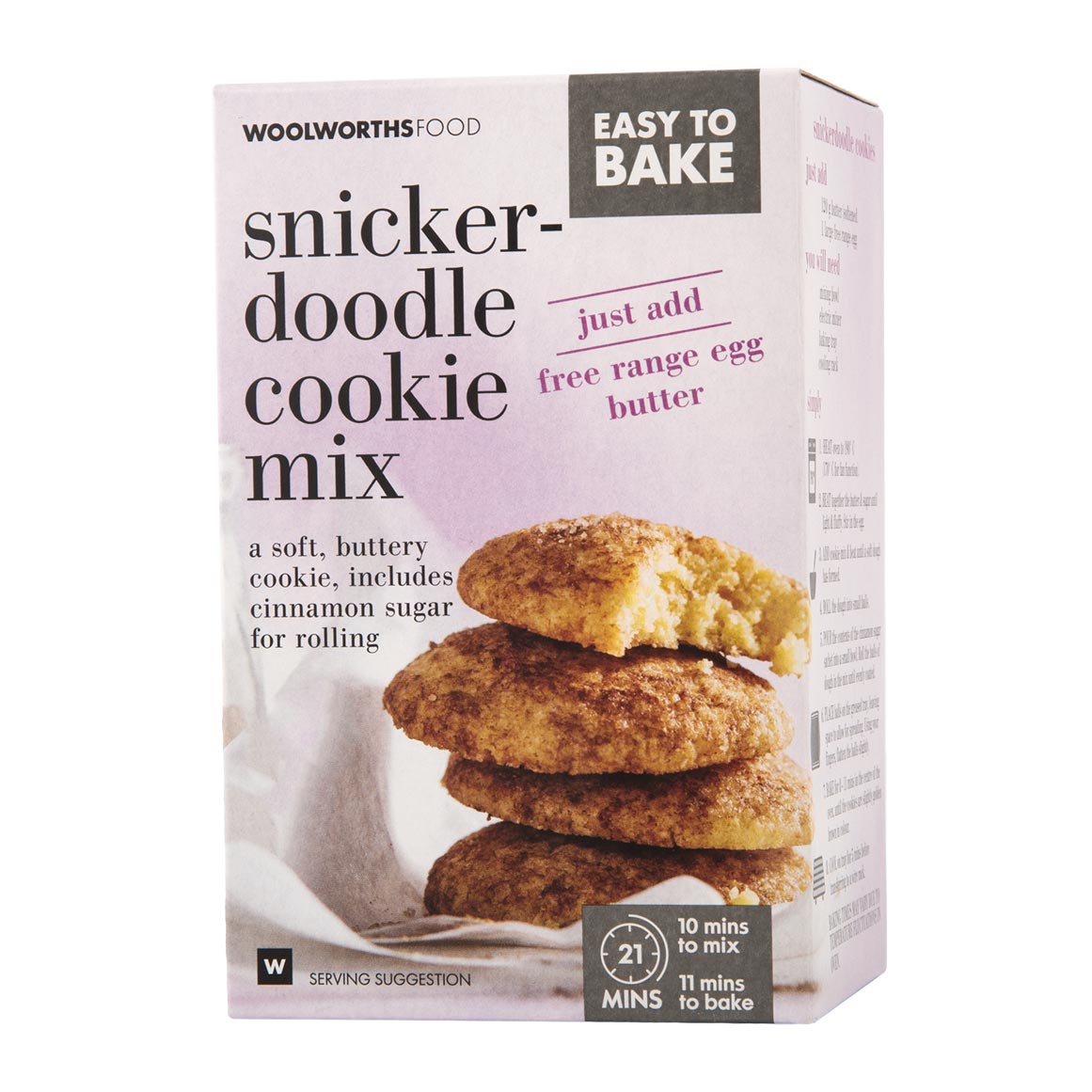 クッキー Easy to Bake Snicker-doodle Cookie Mix 325 g | Woolworths.co.za