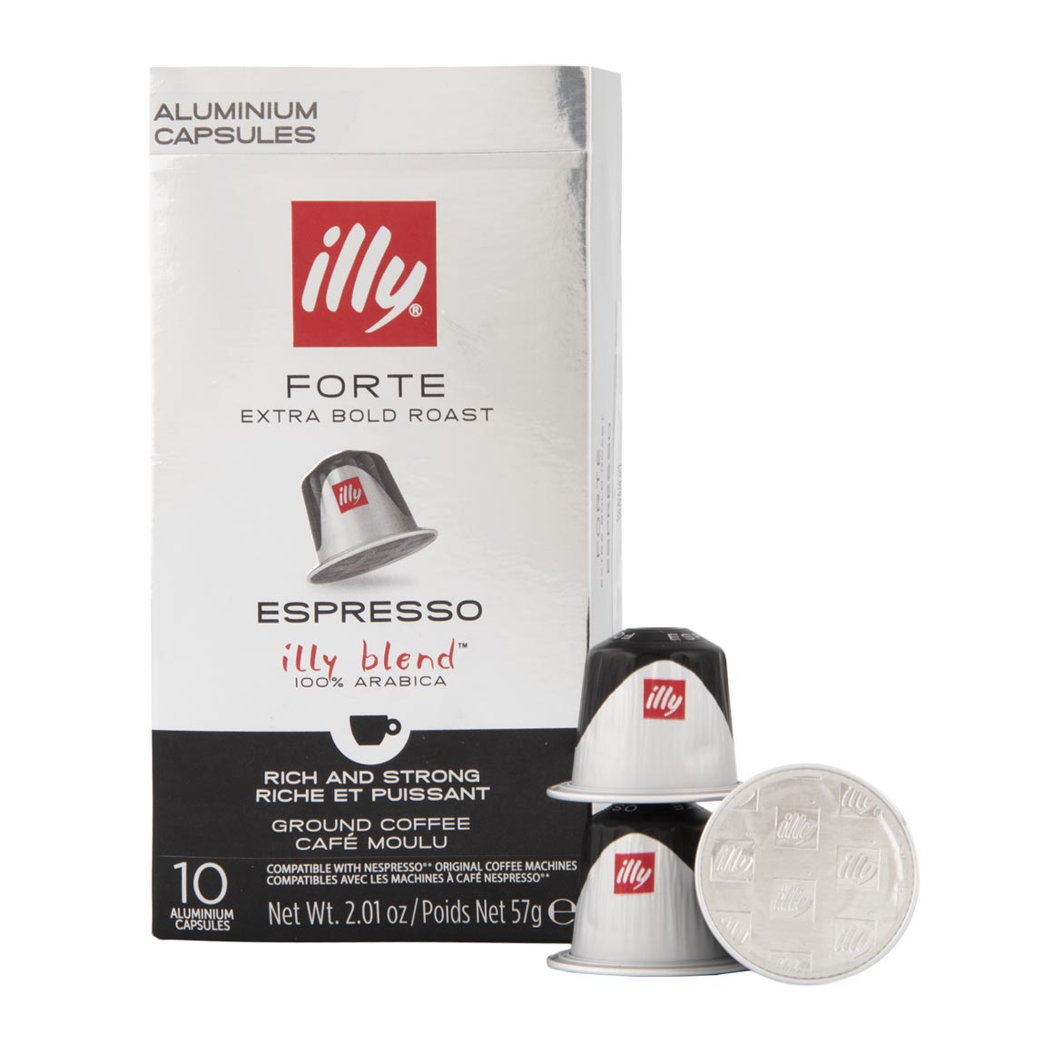 Illy Espresso Forte Roast Coffee Capsules 10 pk