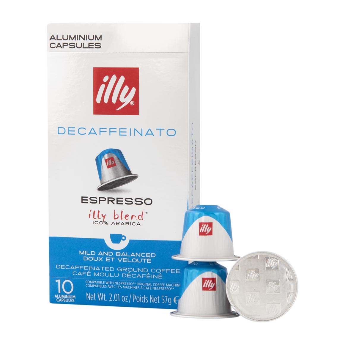 Illy Espresso Decaffeinato Roast Coffee Capsules 10 pk