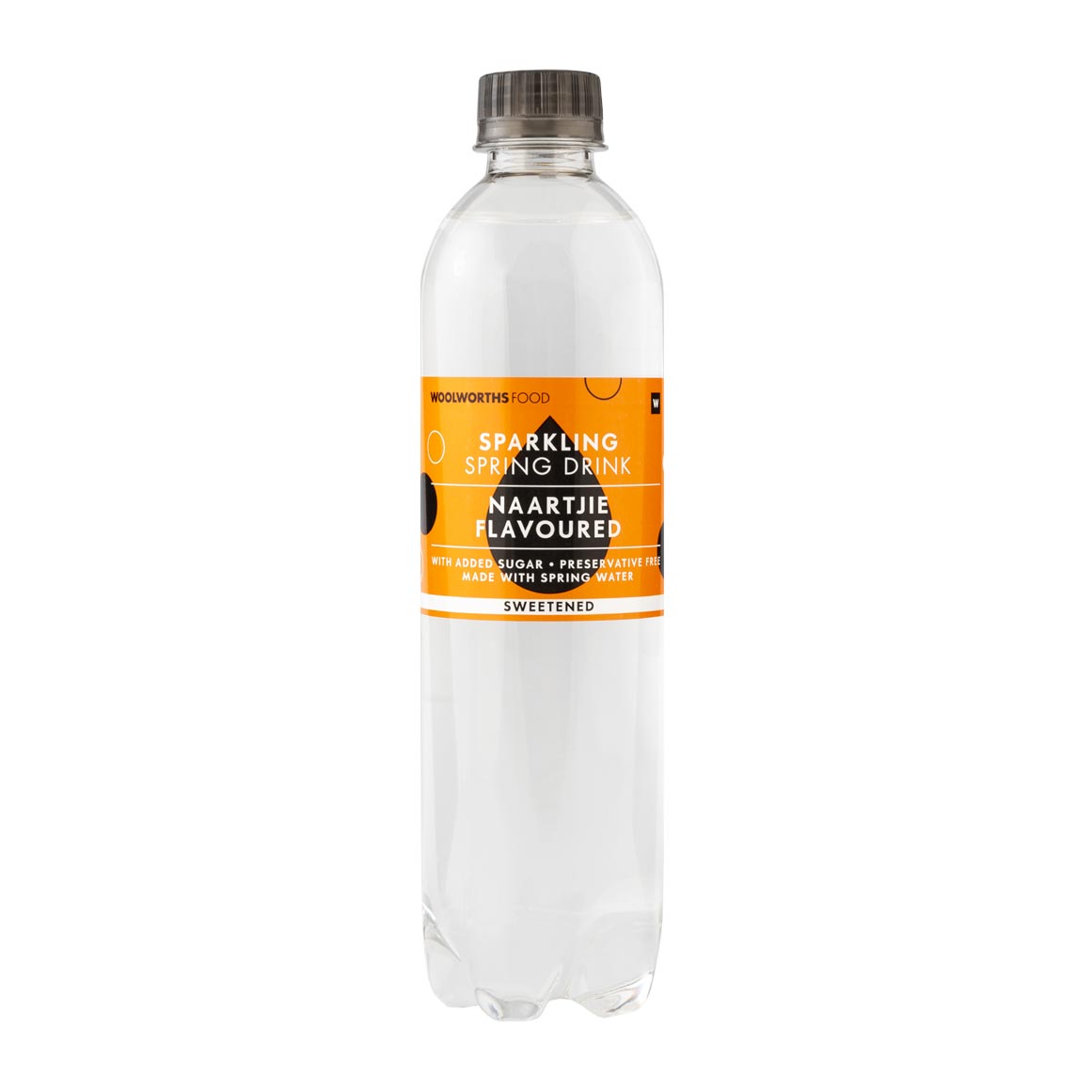 Sweetened Naartjie Flavoured Sparkling Spring Drink 500 ml