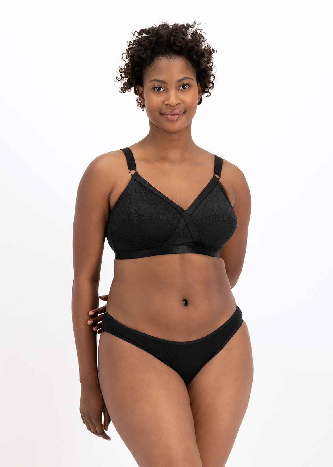 Crossover Lace Total Support DD+ Non-wire Bras 2 Pack