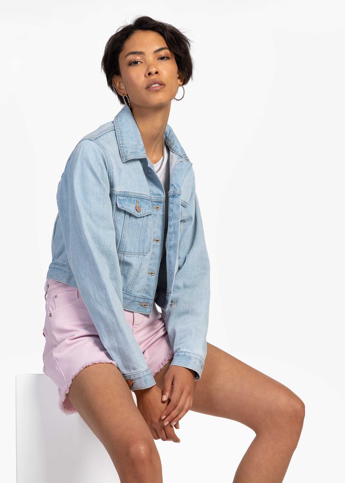 Cropped Denim Jacket | Woolworths.co.za