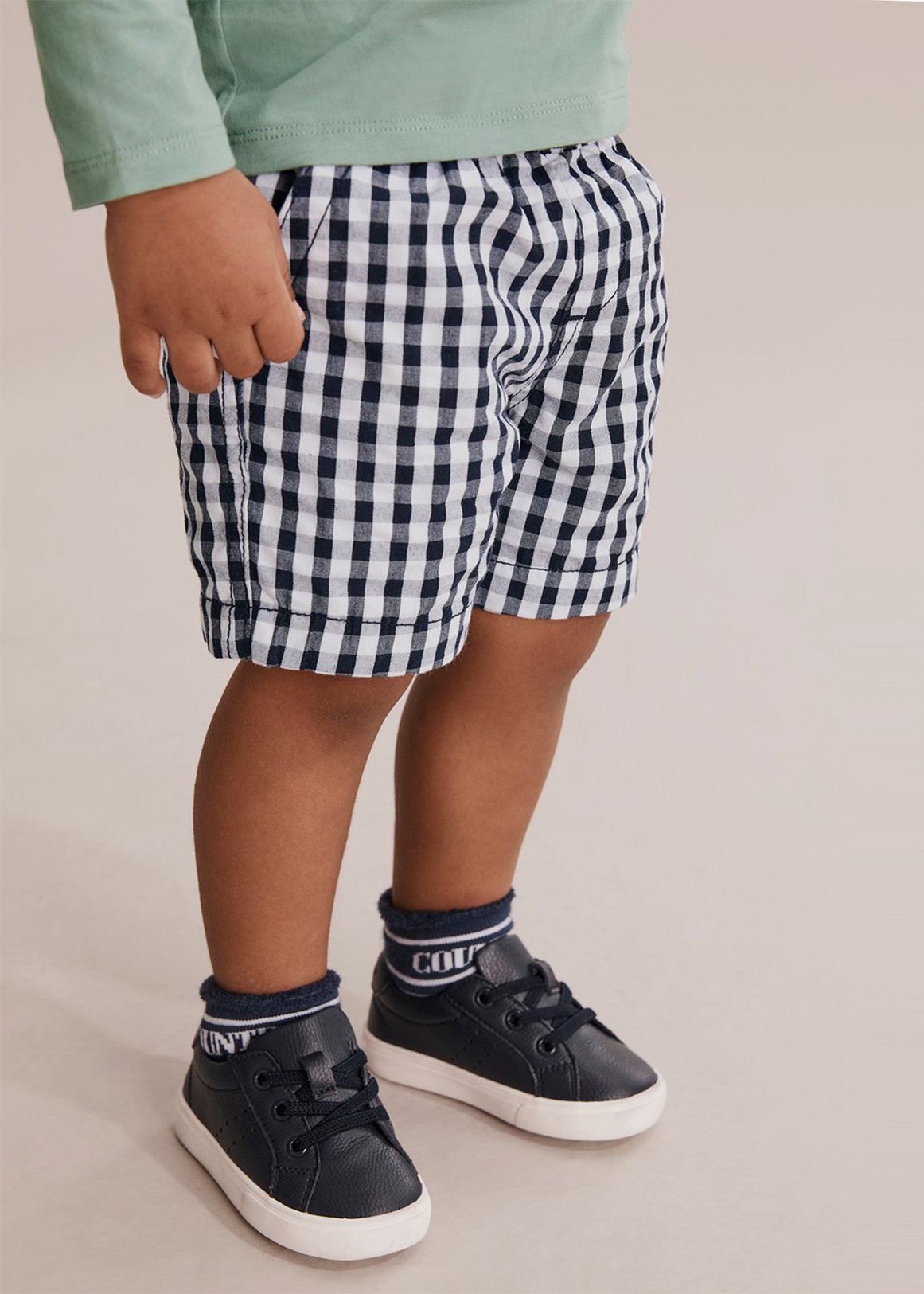Baby boy gingham best sale shorts