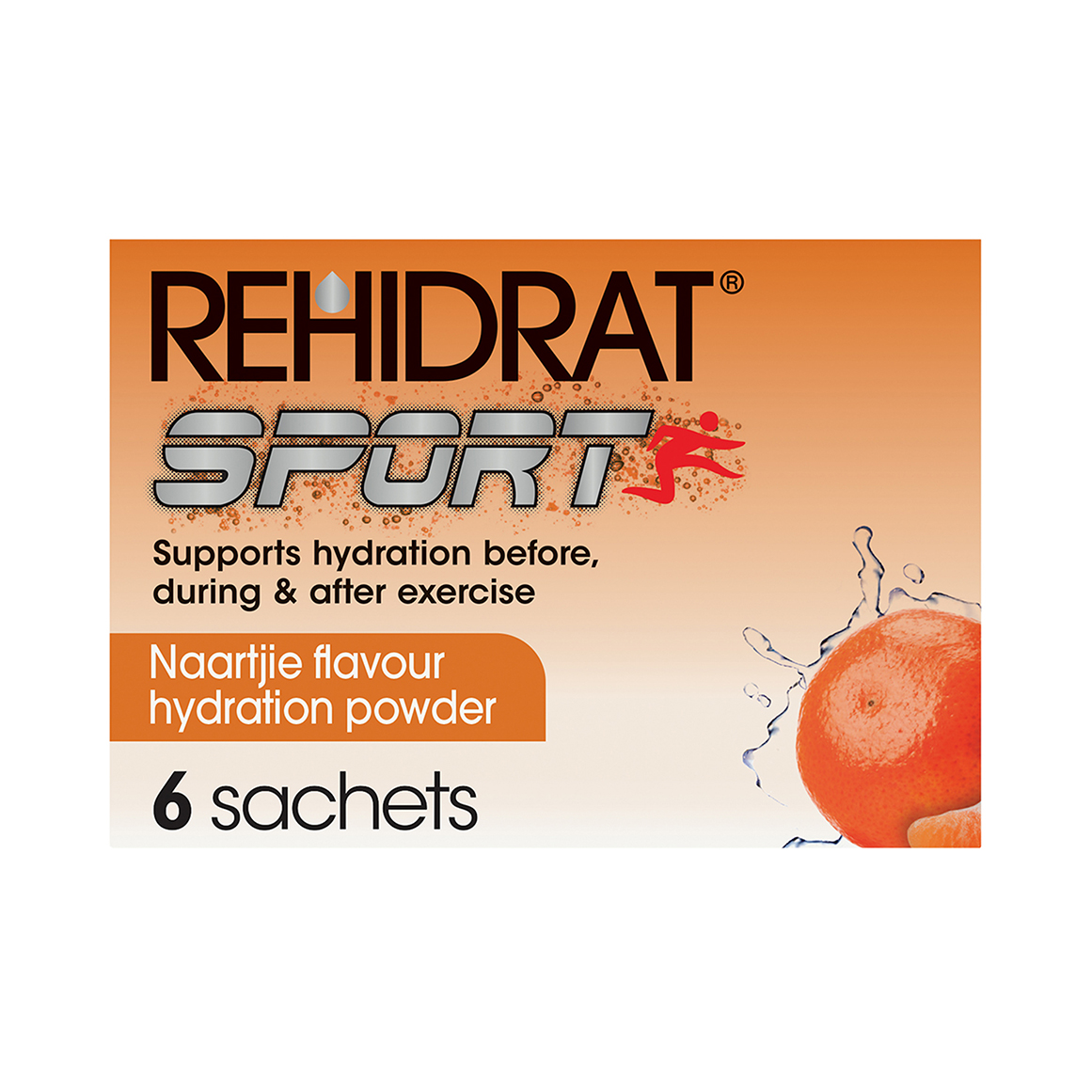Rehidrat Sport Oral Electrolyte Mixture Naartjie 6 x 14 g Woolworths.co.za
