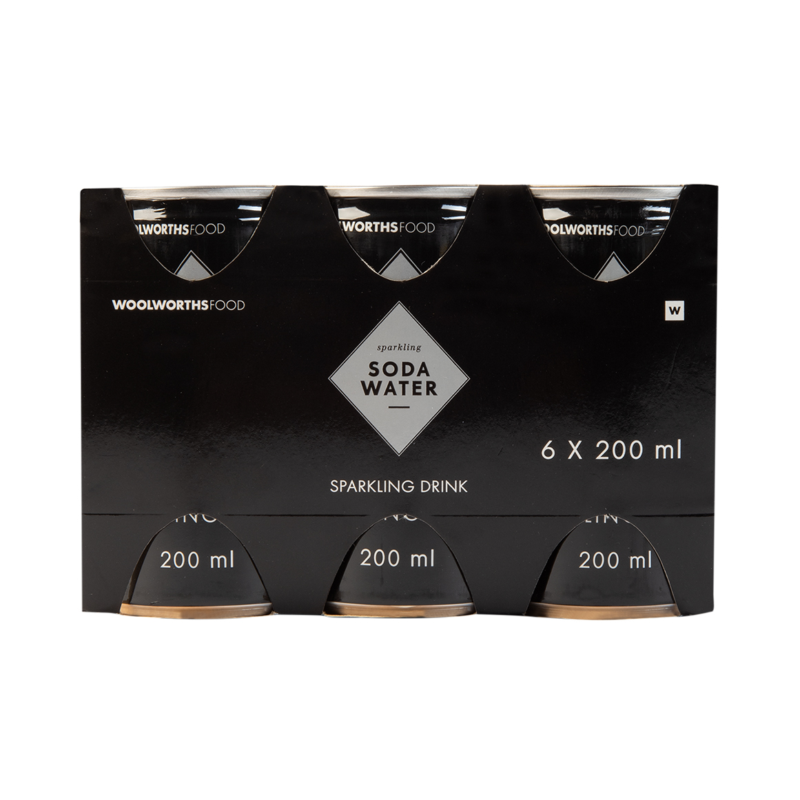 Soda Water Sparkling Drink Cans 6 x 200 ml | Woolworths.co.za