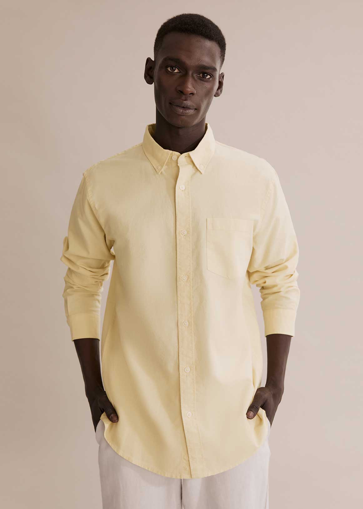 Regular Fit Washed Button Down Oxford 