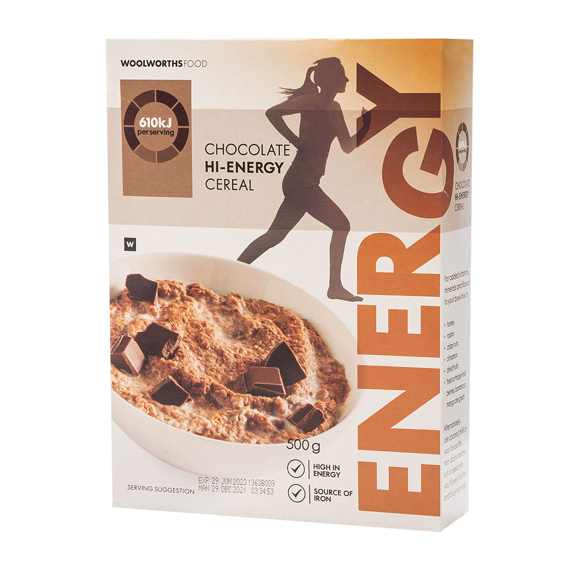 Chocolate Flavoured Hi-Energy Cereal 500 g | Woolworths.co.za