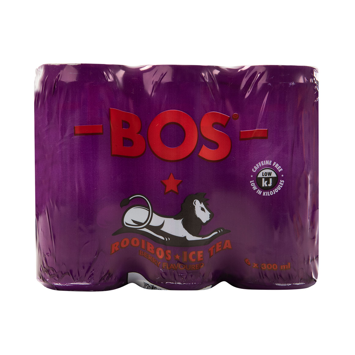 BOS Berry Flavoured Ice Tea 6 x 300 ml cans | Woolworths.co.za