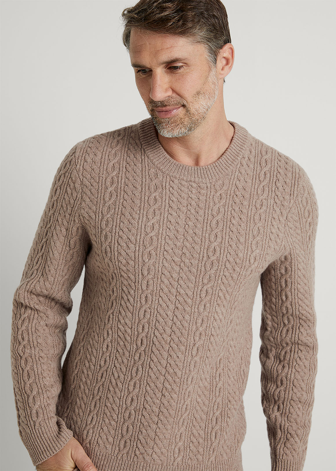 Cable Knit Crew | Woolworths.co.za