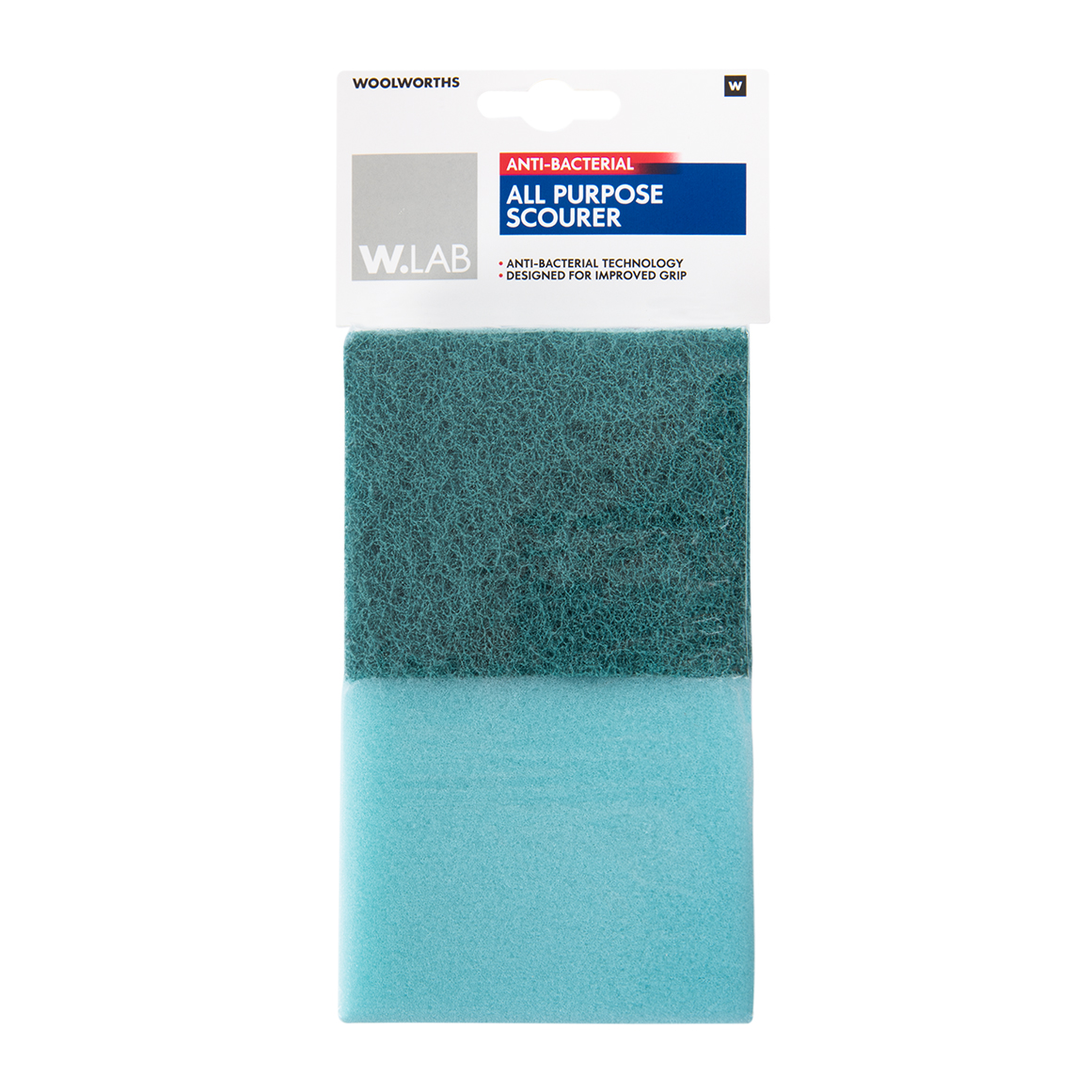W.Lab Anti-Bacterial All Purpose Scouring Sponges 2 pk