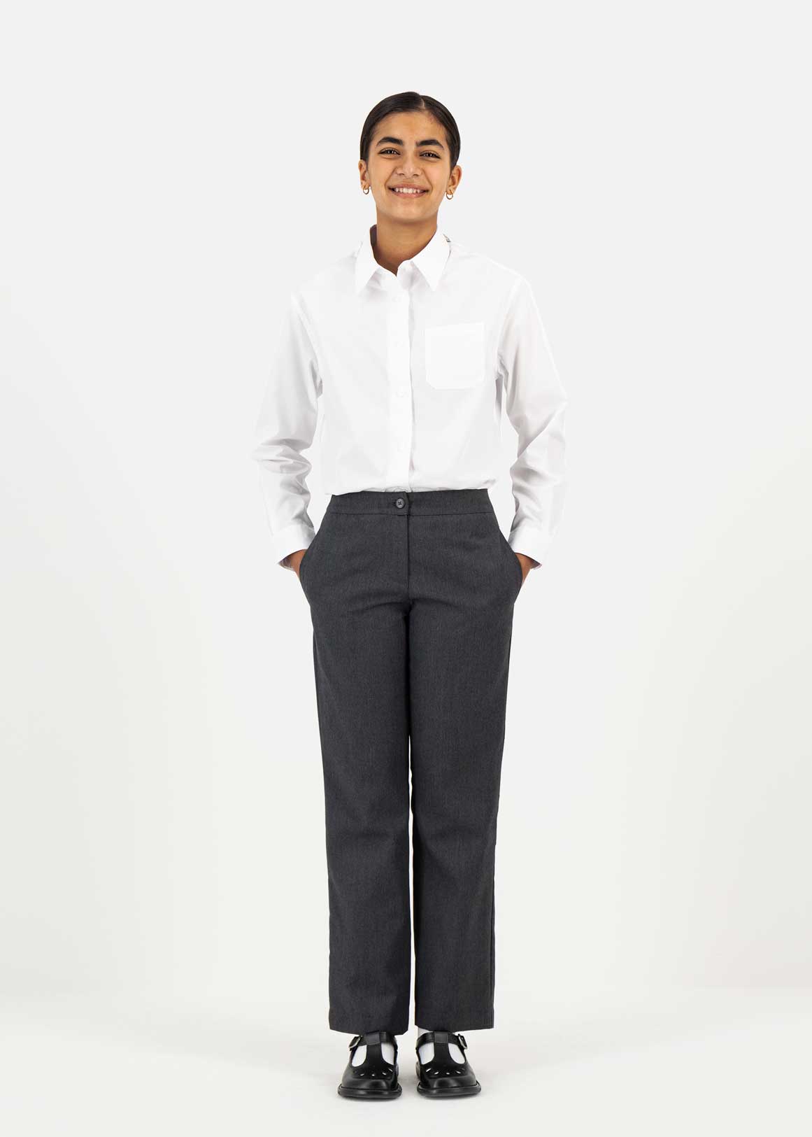 EX M&S Boys Slim Fit School Trousers Grey School Uniform Age 2 3 4 5 6 7 8  9 10 | eBay