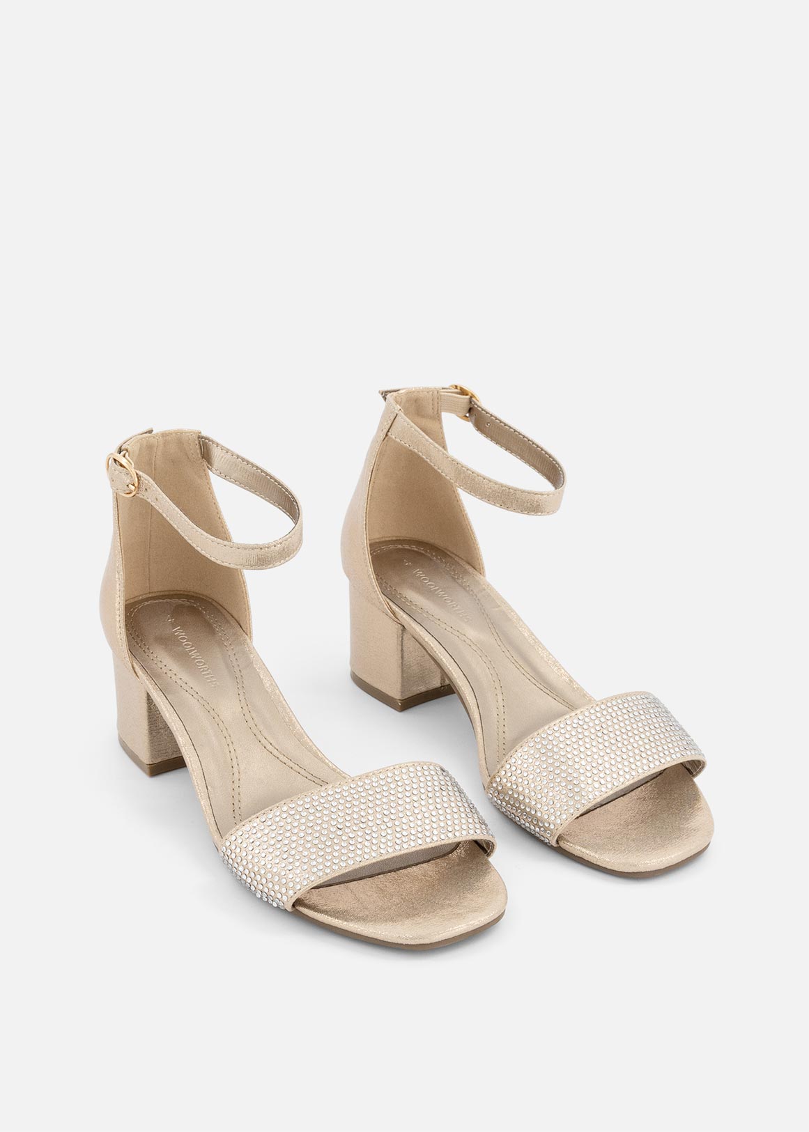 Vera Pelle Strapped High-Heeled Sandals white-natural white casual look Shoes High-Heeled Sandals Strapped High-Heeled Sandals 