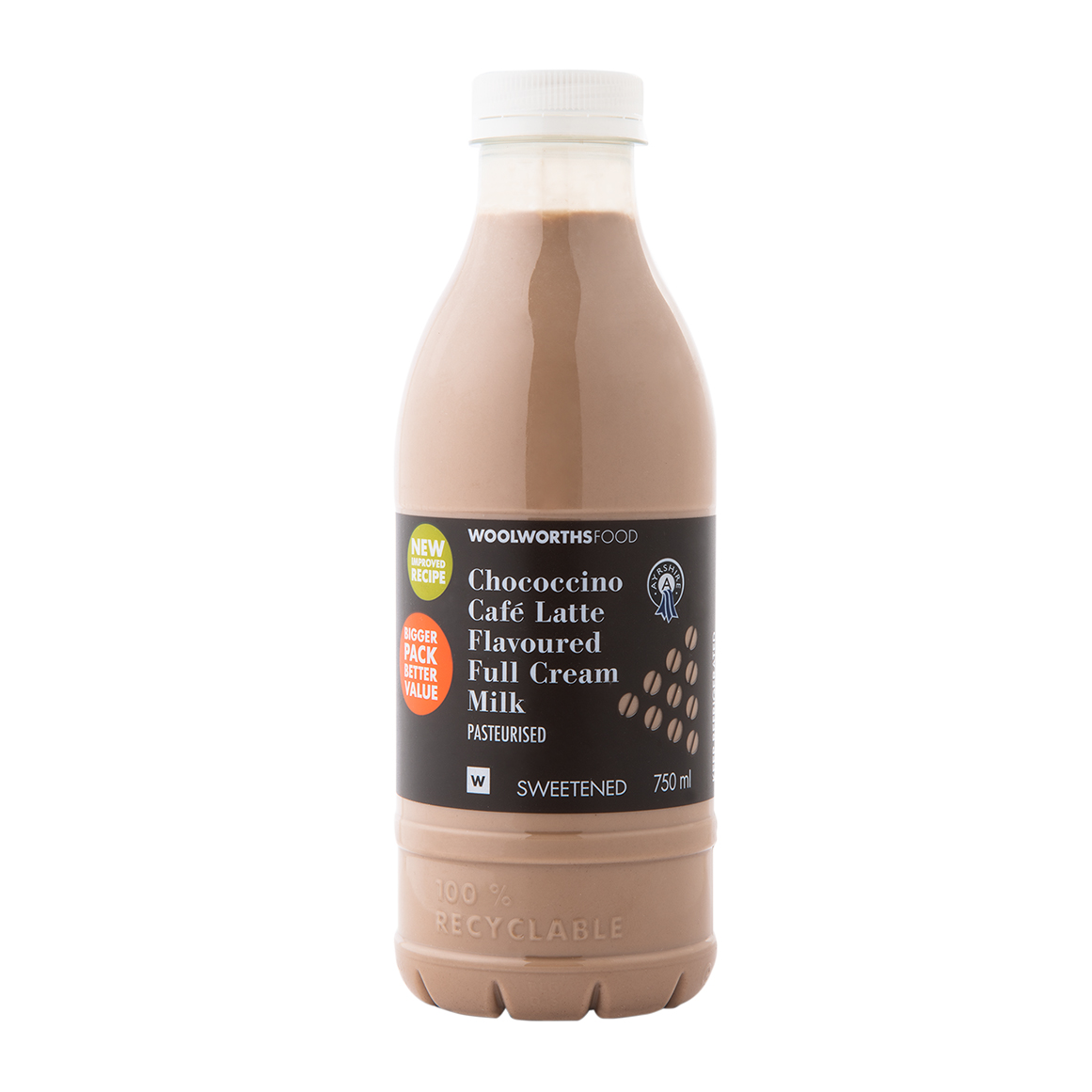 Ayrshire Chococcino Café Latte Flavoured Full Cream Milk 750 ml