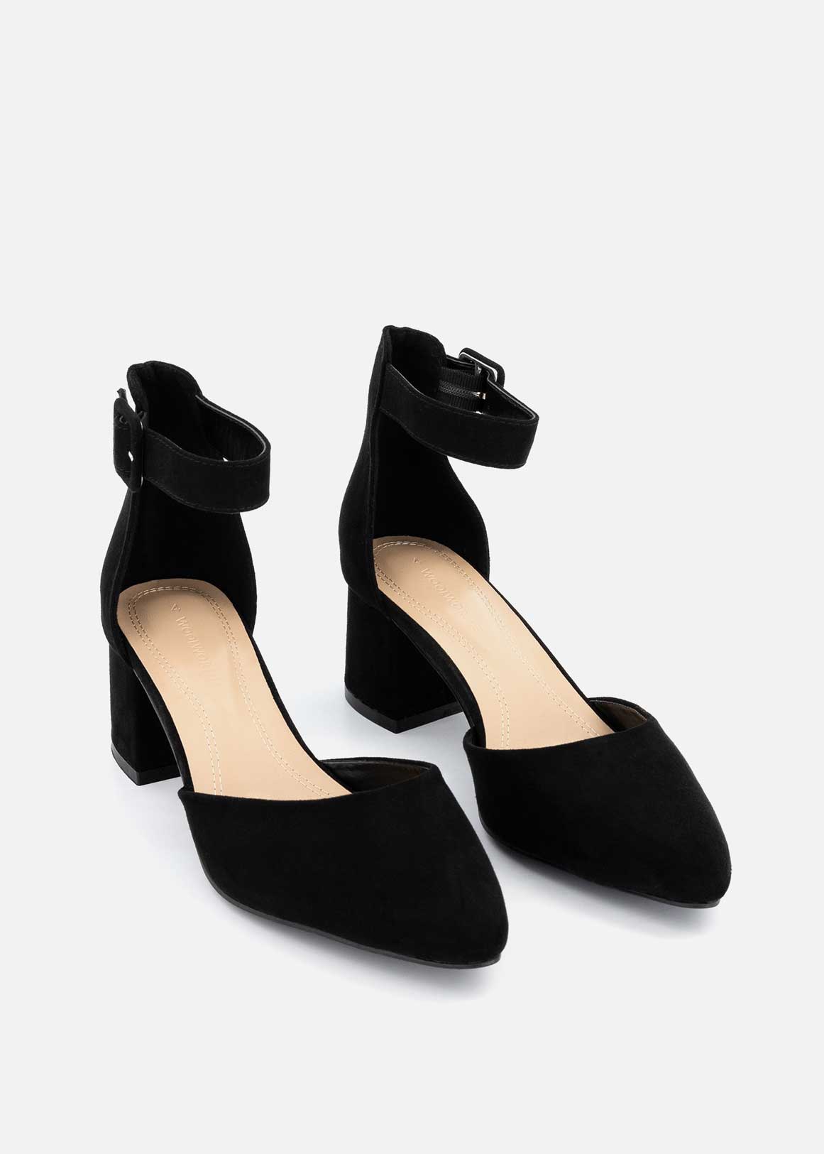 Ankle Strap Block Heel Court Shoes | Woolworths.co.za