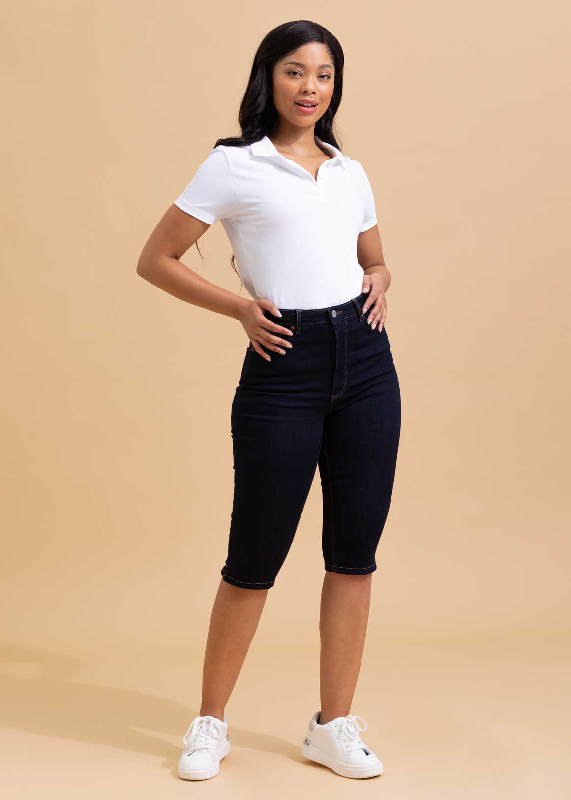 Ultra High Sculpt u0026 Lift Bermuda Denim Shorts | Woolworths.co.za