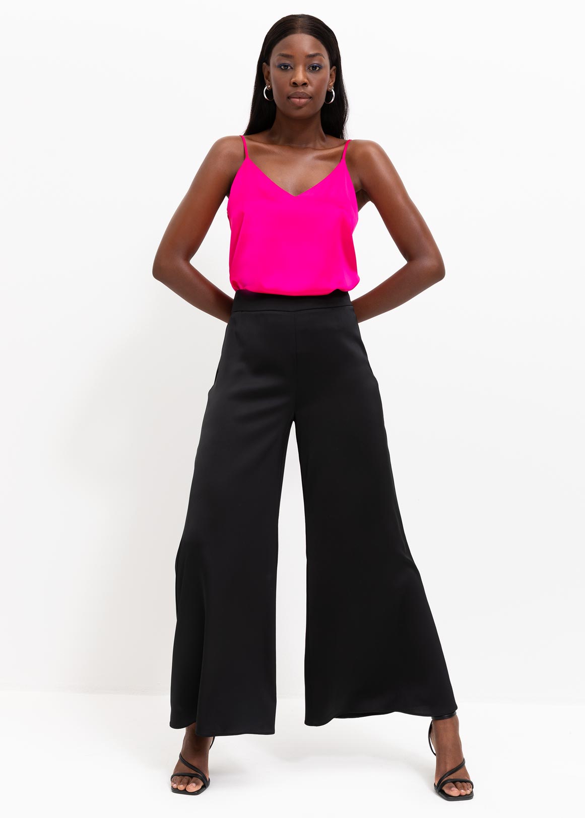 Satin Wide Leg Pants | Woolworths.co.za