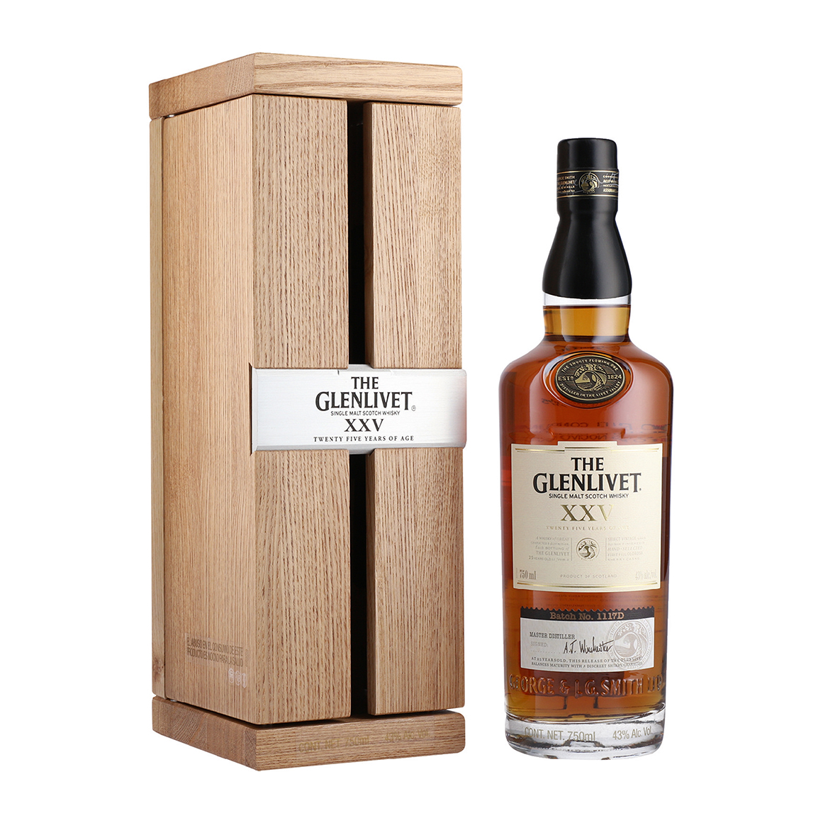 The Glenlivet 25 Year Old Single Malt Scotch Whisky 750 ml