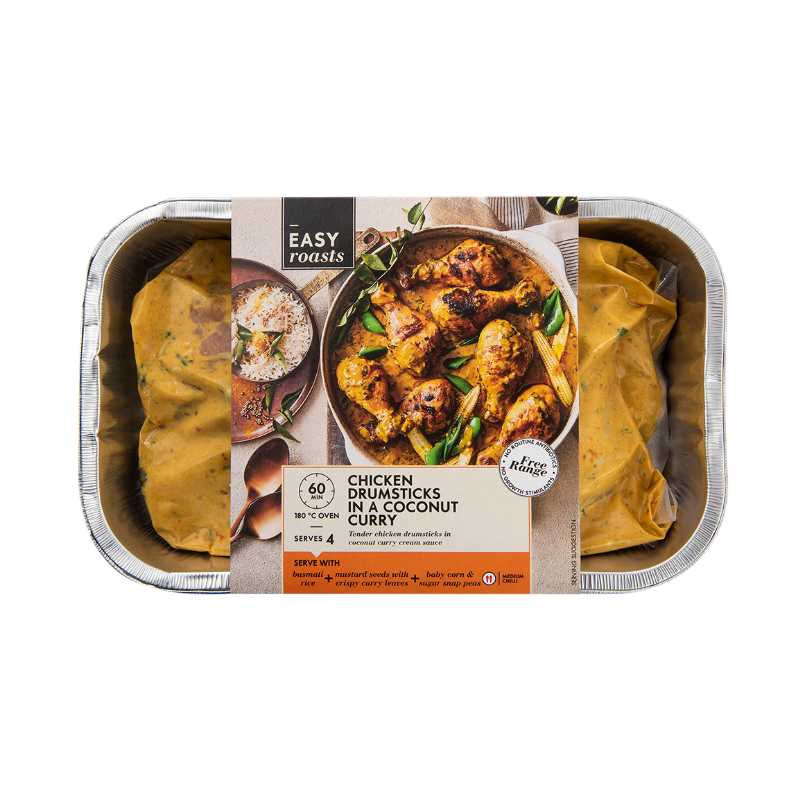 Free Range Chicken Drumsticks in a Coconut Curry kg