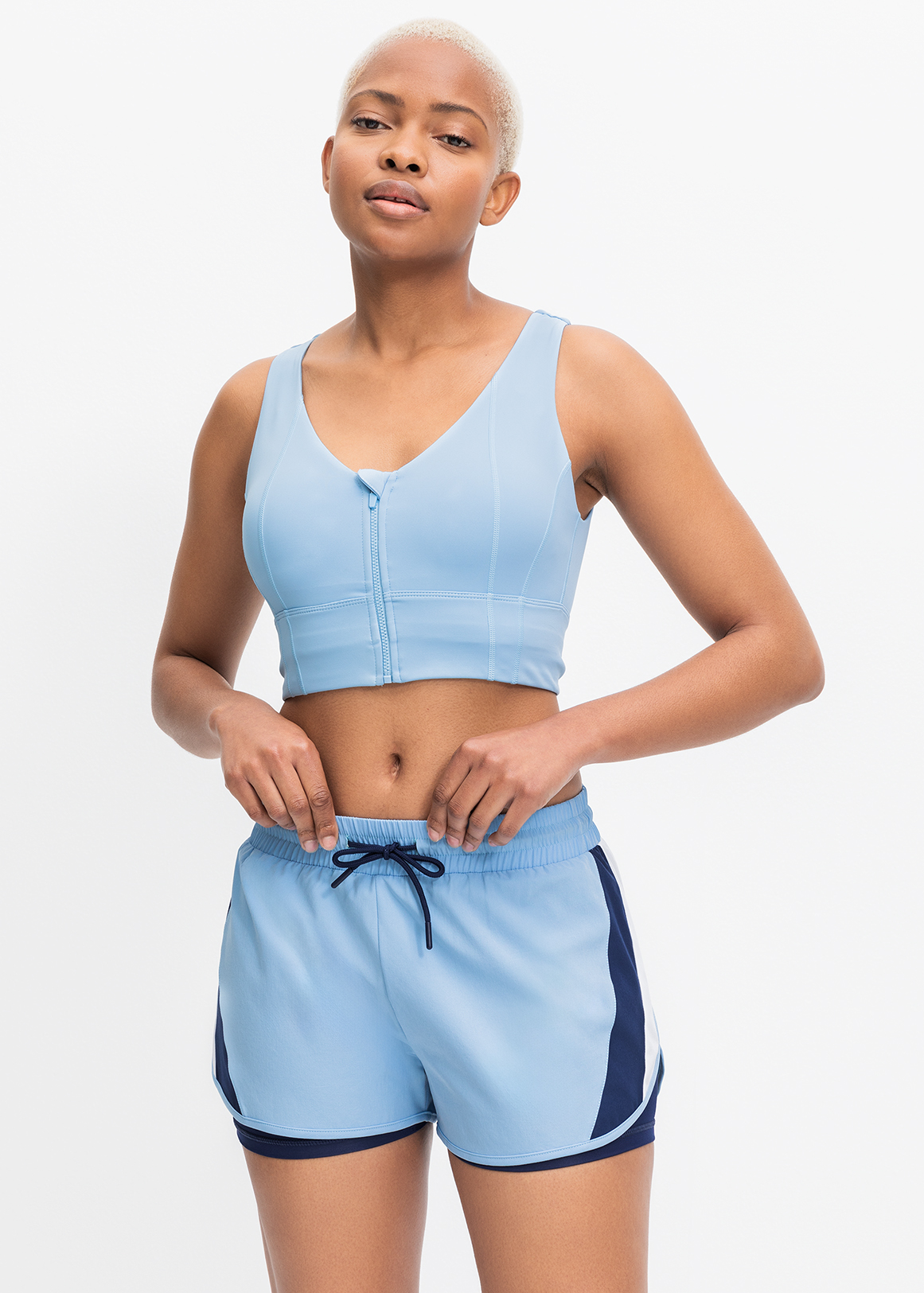 Zipped Low Impact Sports Bra