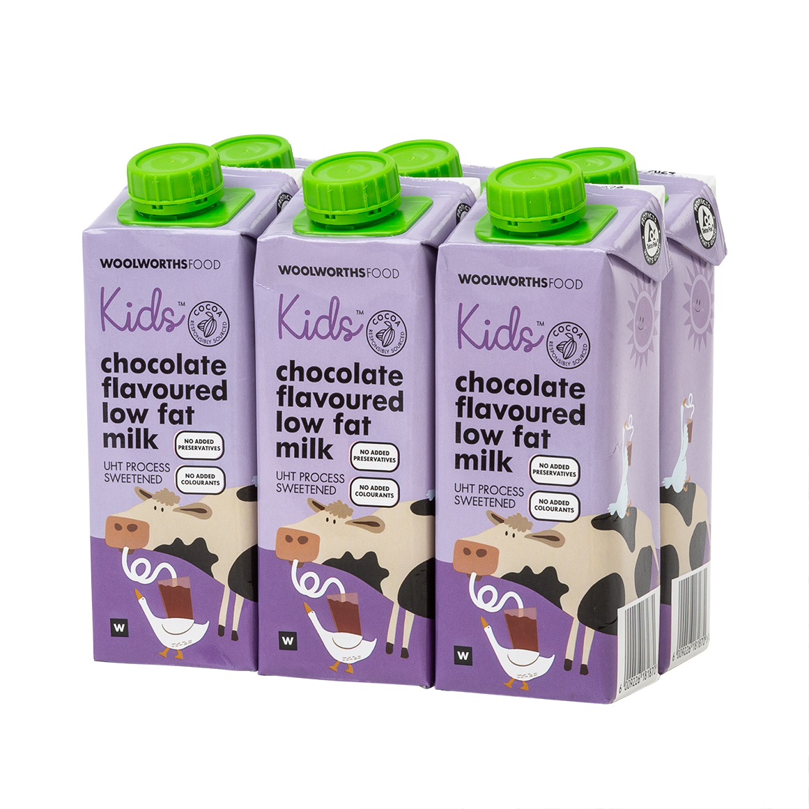 Kids™ Chocolate Flavoured Low Fat Milk 6 x 250 ml | Woolworths.co.za
