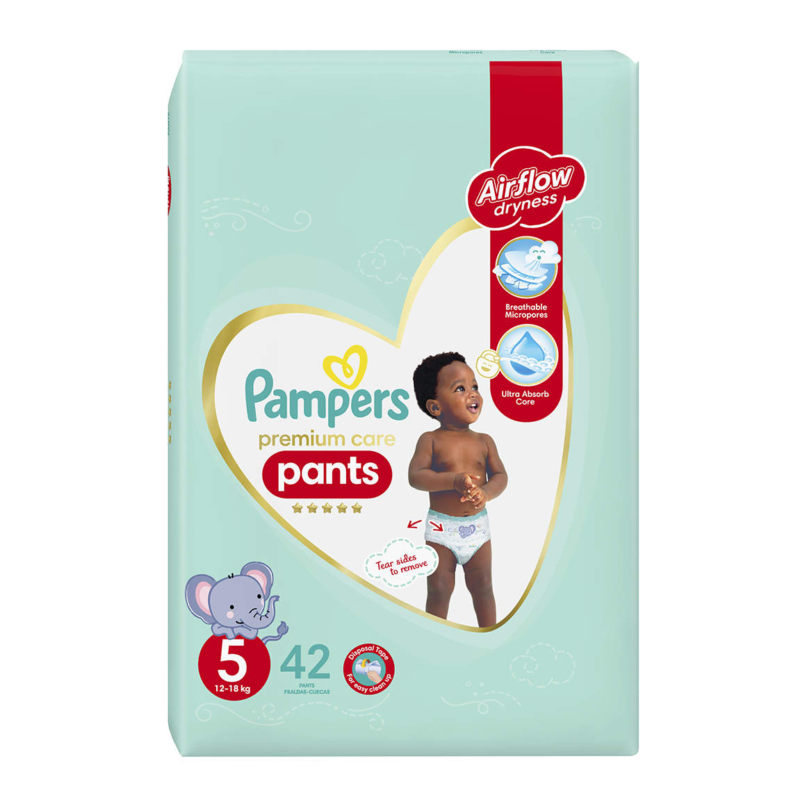 Pampers Premium Care Pants No.5 (12 - 18 kg) 42 pk