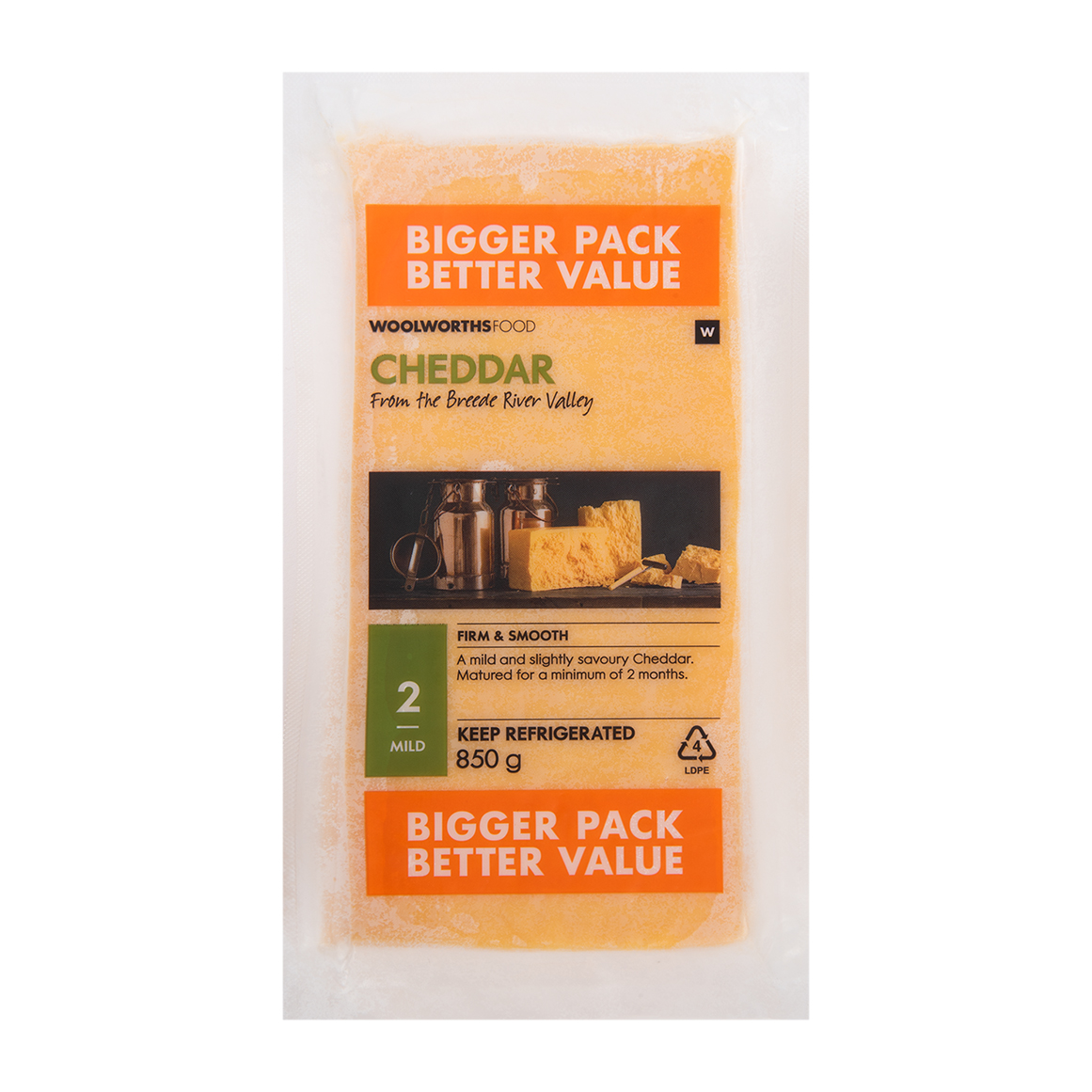 Bulk Cheddar Cheese 850 g | Woolworths.co.za