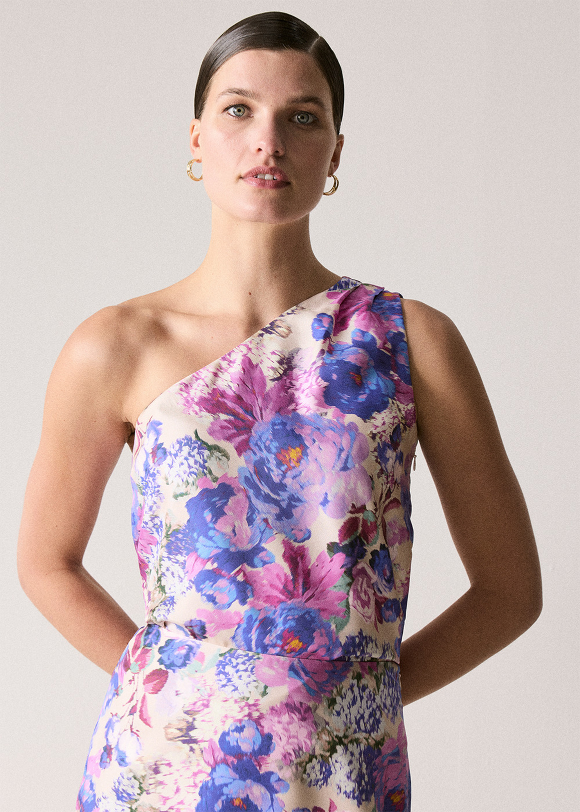 トップス and mary Nana ribbon oneshoulder tops ANDMARY】Nana ribbon oneshoulder tops