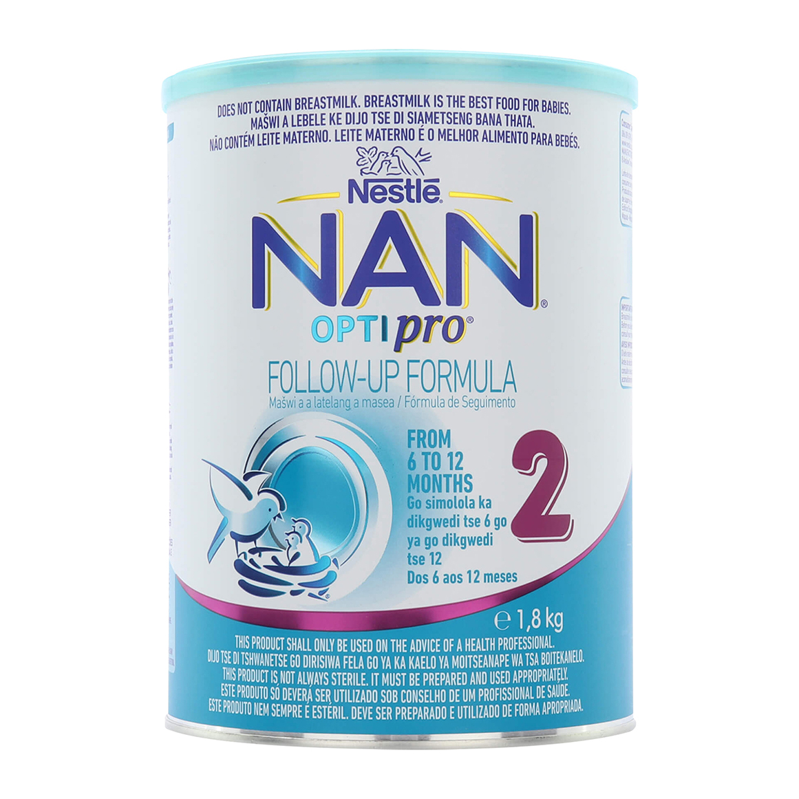 Nestlé NAN Optipro 2 Follow-Up Infant Formula (6 to 12 months) 1.8 kg