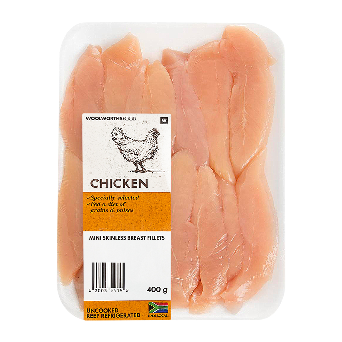 Mini Skinless Chicken Breast Fillets 400 g
