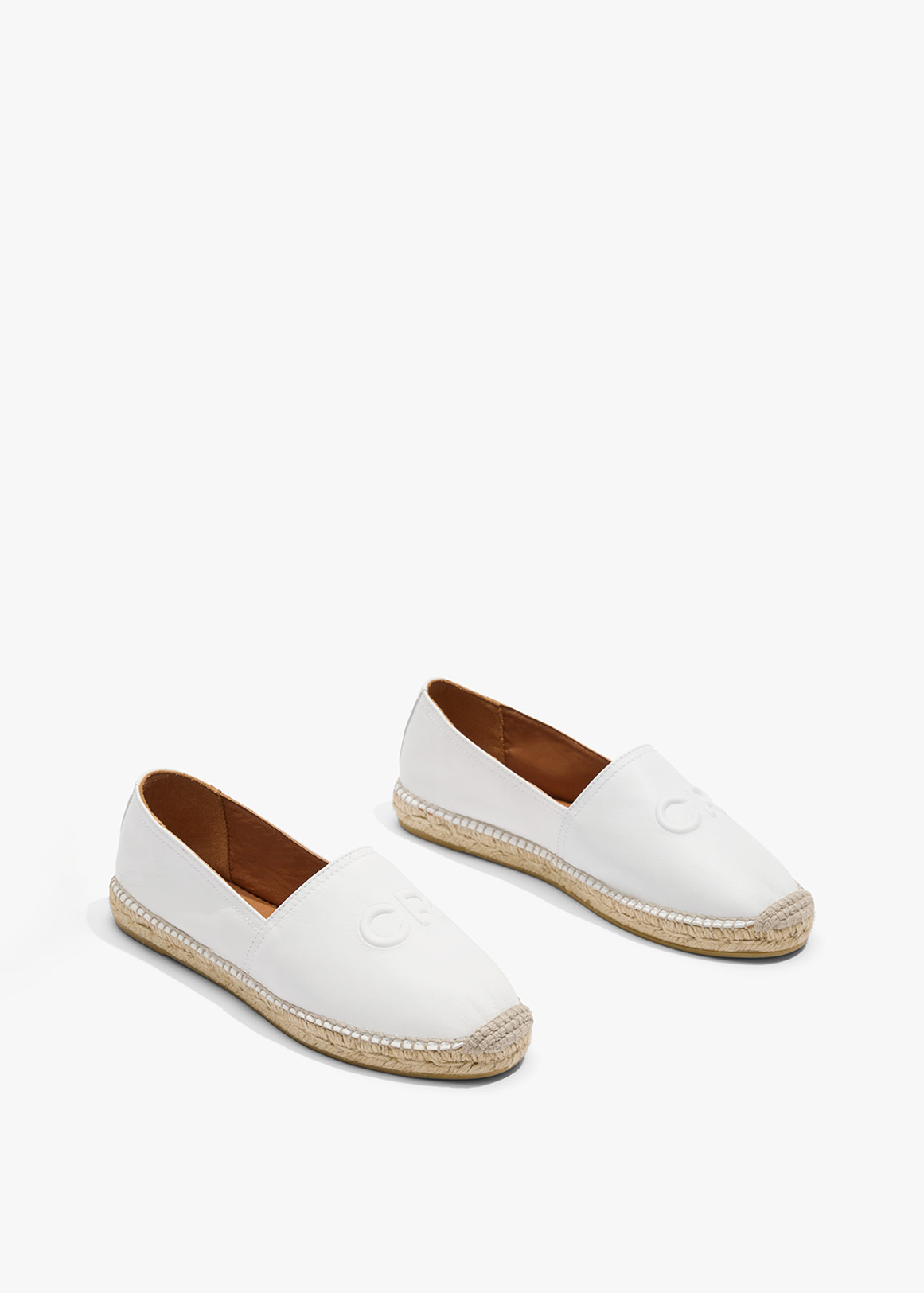 CR Logo Leather Espadrille