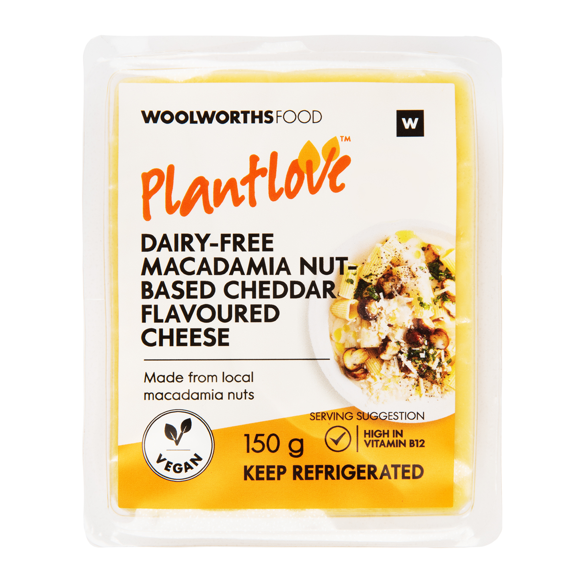 PlantLove™ Dairy Free Macadamia Nut Based Cheddar Flavoured Cheese